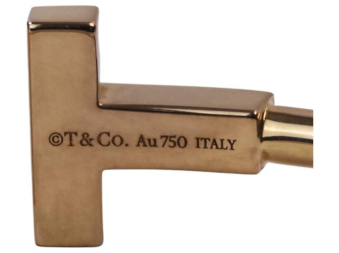 Autre Marque Bracciale a catena Tiffany T con diamante in oro 18K - vista 10