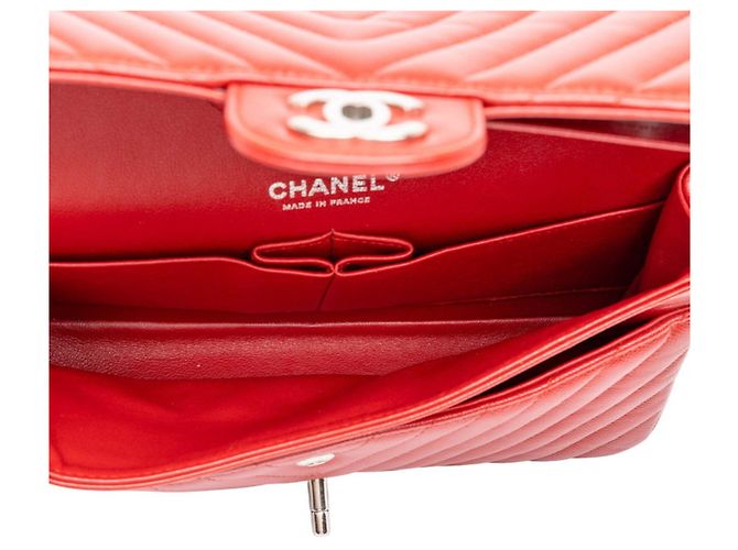 Bolso de hombro Chanel Coco Mark Matelassé Chevron Double Flap - vista 4