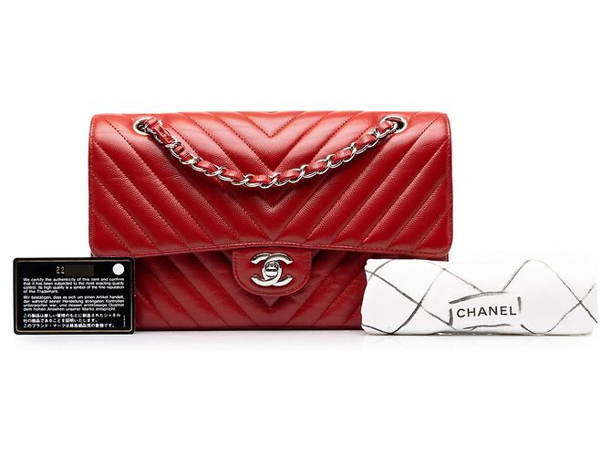 Bolso de hombro Chanel Coco Mark Matelassé Chevron Double Flap - vista 7