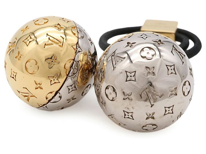 Élastique à cheveux Louis Vuitton Nano Monogram Scrunchie - vue 4