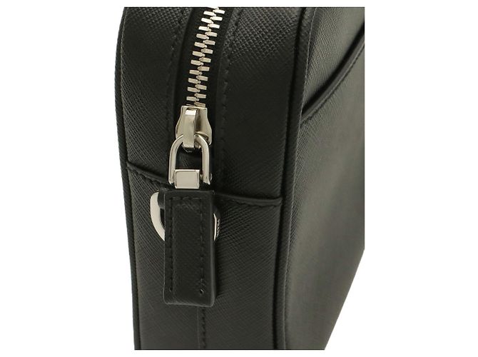 Saffiano Prada Brique Triangle Shoulder Bag - view 7