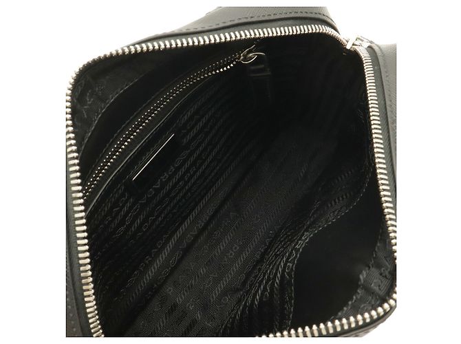 Saffiano Prada Brique Triangle Shoulder Bag - view 8