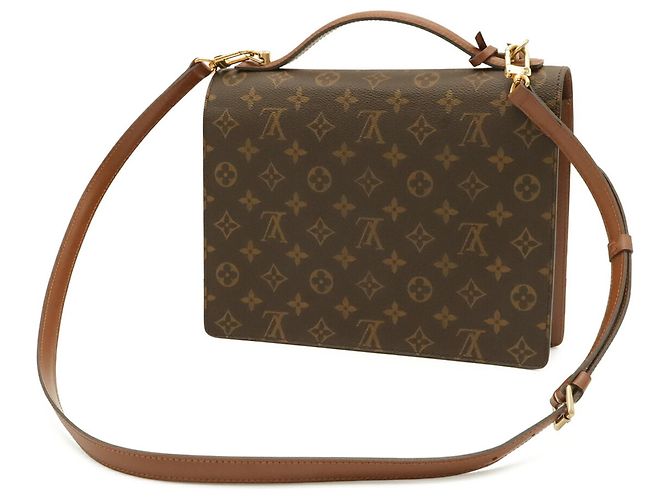 Borsa usata Louis Vuitton Monogram Monceau 28 - vista 3