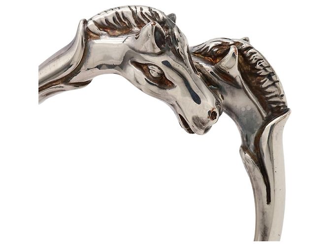 Hermès Brazalete Rígido HERMES Cheval Horse - vista 4