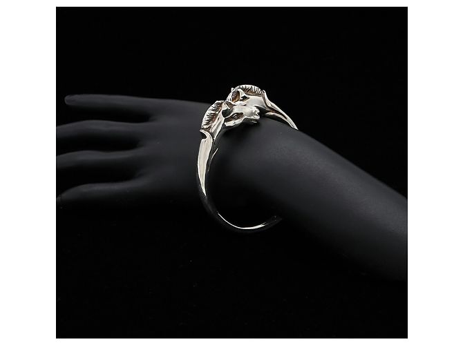Hermès Brazalete Rígido HERMES Cheval Horse - vista 9
