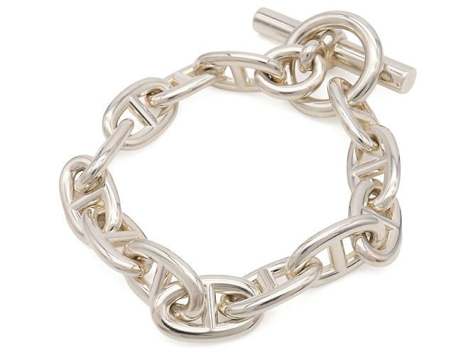 Hermès Pulseira de Berloques Hermes Chaine d'Ancre TGM Silver - vista 3