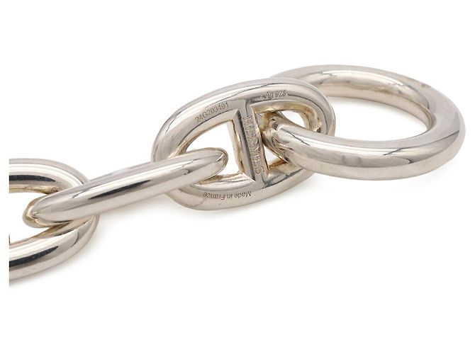 Hermès Pulseira de Berloques Hermes Chaine d'Ancre TGM Silver - vista 5