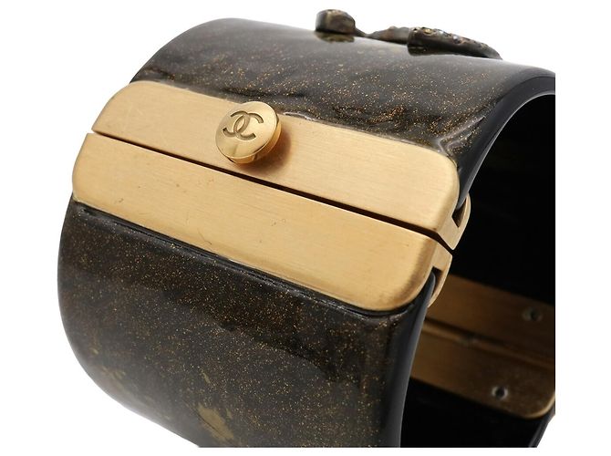 Bracciale rigido largo Chanel Coco Mark - vista 6