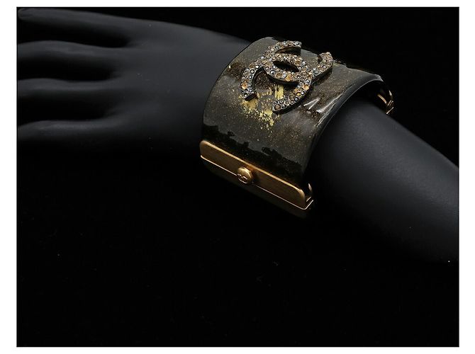 Bracciale rigido largo Chanel Coco Mark - vista 9