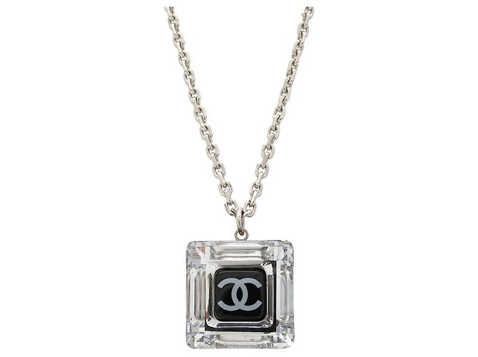 Colgante de Collar Cubo Cuadrado CHANEL Coco Mark - vista 2