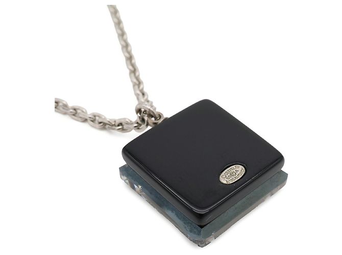 Colgante de Collar Cubo Cuadrado CHANEL Coco Mark - vista 6