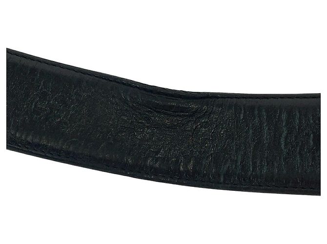 Cinturón de cuero GucciSima Interlocking GUCCI - vista 9