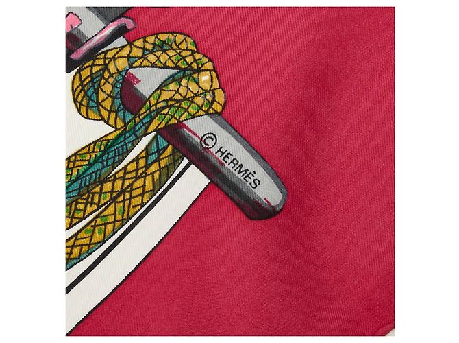 Hermès Pañuelo de seda Hermes Carre90 PASSE MENTERIE - vista 4