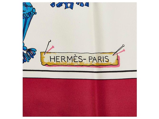 Hermès Pañuelo de seda Hermes Carre90 PASSE MENTERIE - vista 5