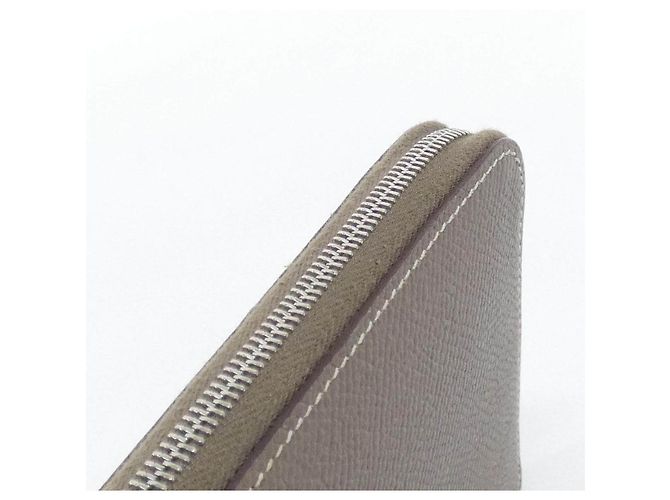 Hermès Hermes Sangles Silk In Classic Epsom Long Wallet - view 5