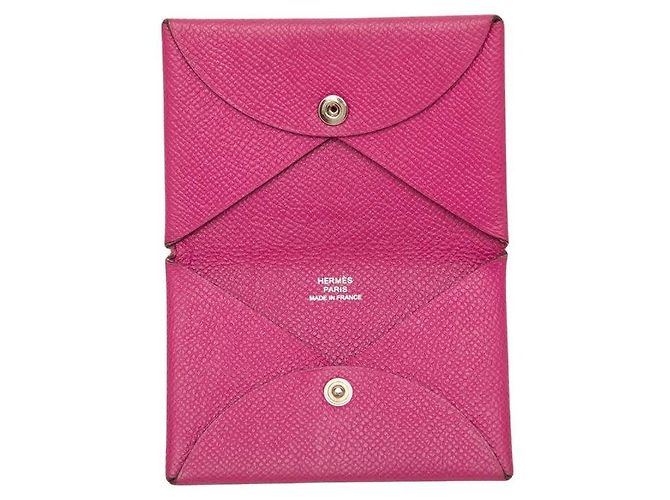 Hermès Hermes Calvi Leather Card Case - view 4