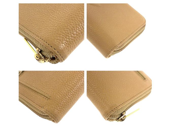 Carteira longa Chanel Coco Mark em couro caviar - vista 3