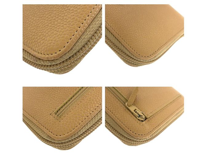 Carteira longa Chanel Coco Mark em couro caviar - vista 4