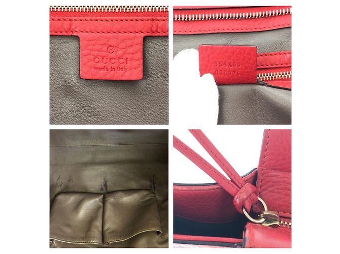 Saco Tote Gucci Bamboo em couro - vista 6