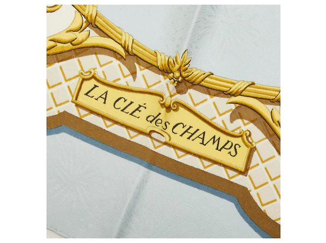Hermès Foulard di seta Hermes Carre90 LA CLE des CHAMPS - vista 2