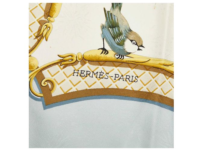 Hermès Foulard di seta Hermes Carre90 LA CLE des CHAMPS - vista 5