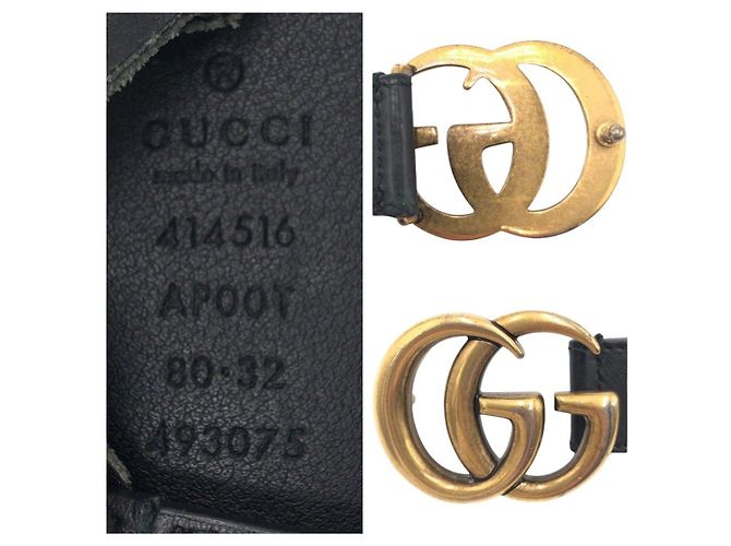 CINTURA IN PELLE GUCCI GGMARMONT - vista 3