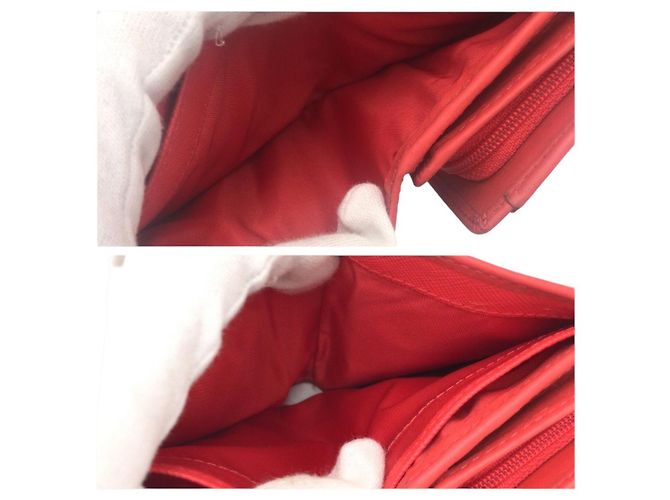 Portafoglio bi-fold in pelle e tela Signature COACH - vista 7
