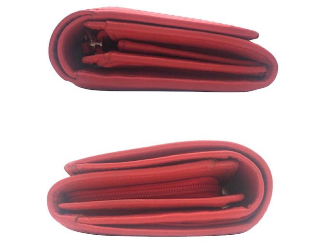 Portafoglio bi-fold in pelle e tela Signature COACH - vista 8