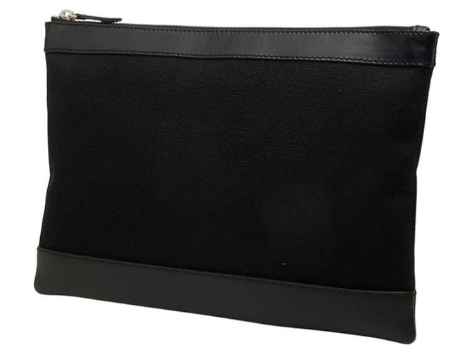 Borsa a pochette Balenciaga Navy Clip in tela e pelle - vista 2