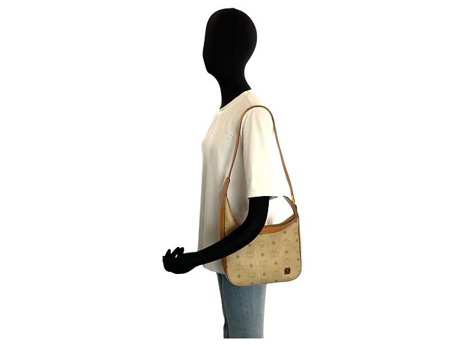 Borsa a tracolla in pelle MCM Visetos - vista 6