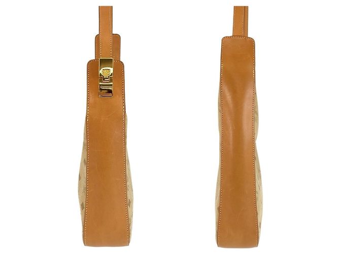 Borsa a tracolla in pelle MCM Visetos - vista 7