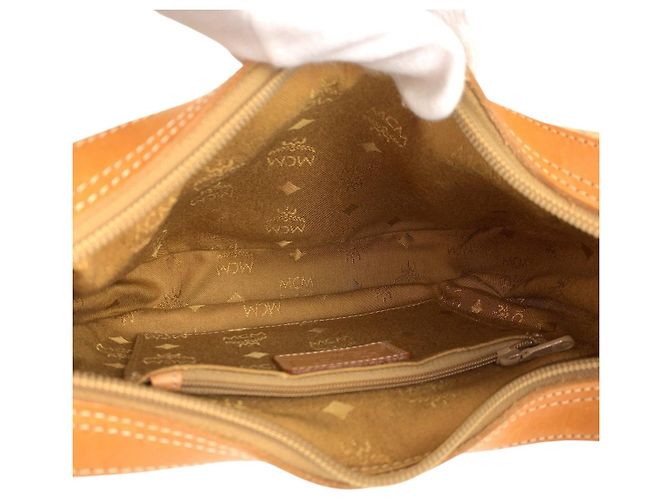 Borsa a tracolla in pelle MCM Visetos - vista 8