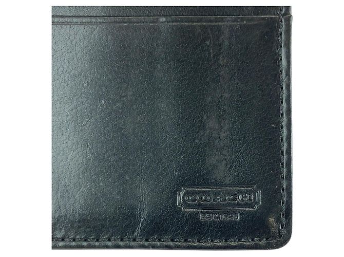 COACH Signature Canvas Leather Card Case - view 6