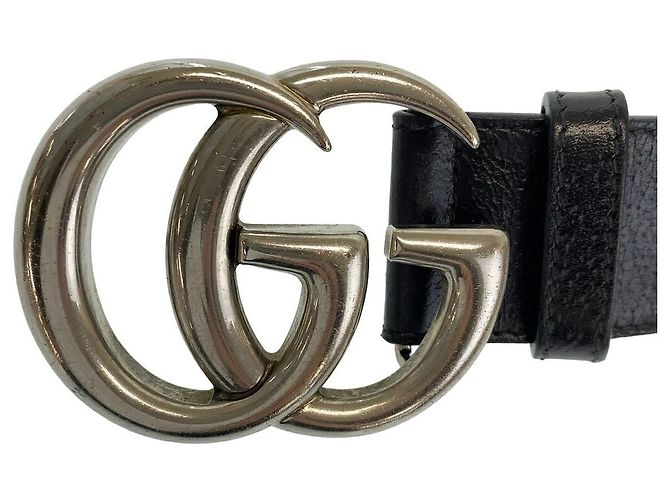 Gucci GG Marmont Gürtel aus Leder Schwarz - Ansicht 3