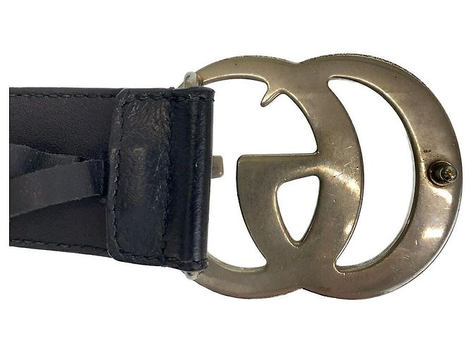 Gucci GG Marmont Gürtel aus Leder Schwarz - Ansicht 4