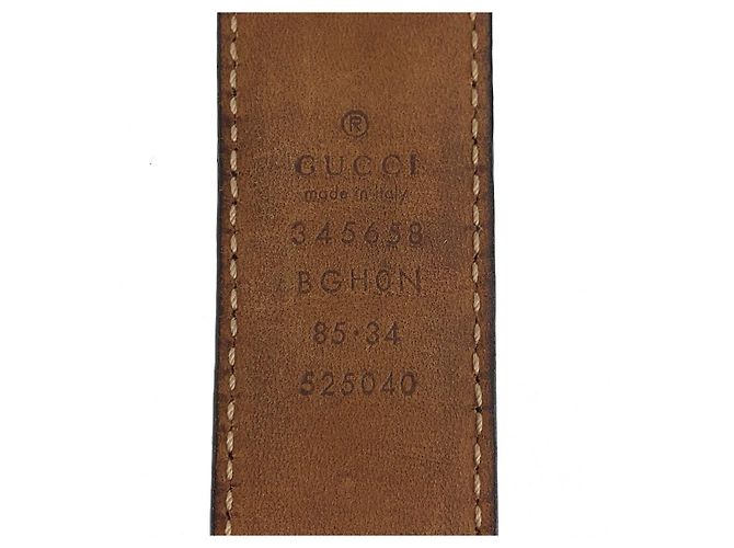 Gucci Gürtel aus schwarzem Leder - Ansicht 3