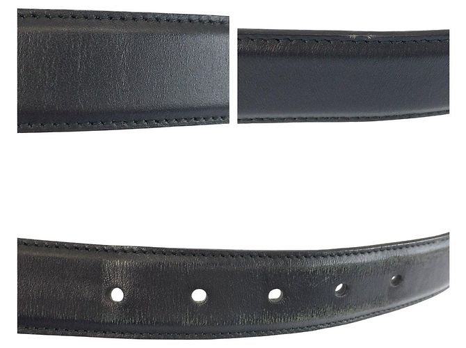 Gucci Gürtel aus schwarzem Leder - Ansicht 4