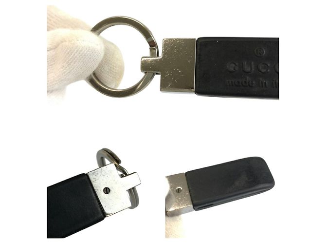 Gucci Rubber Keyring Black - view 4