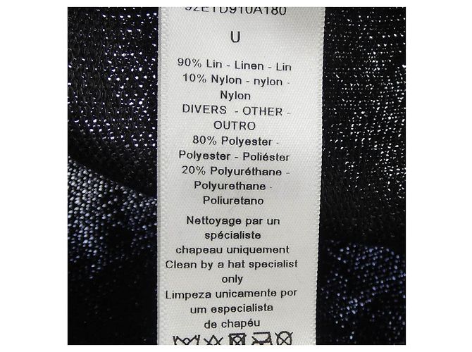 Christian Dior Kappe aus Leinen und Nylon - Ansicht 3