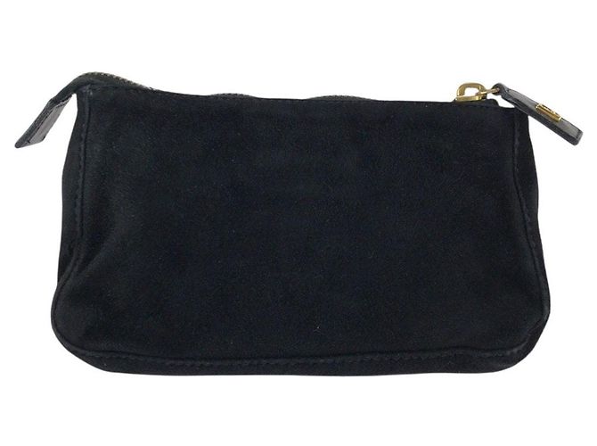 FENDI Make-up Tasche aus Nubukleder - Ansicht 2
