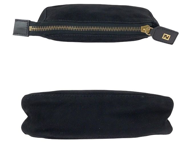 FENDI Make-up Tasche aus Nubukleder - Ansicht 9