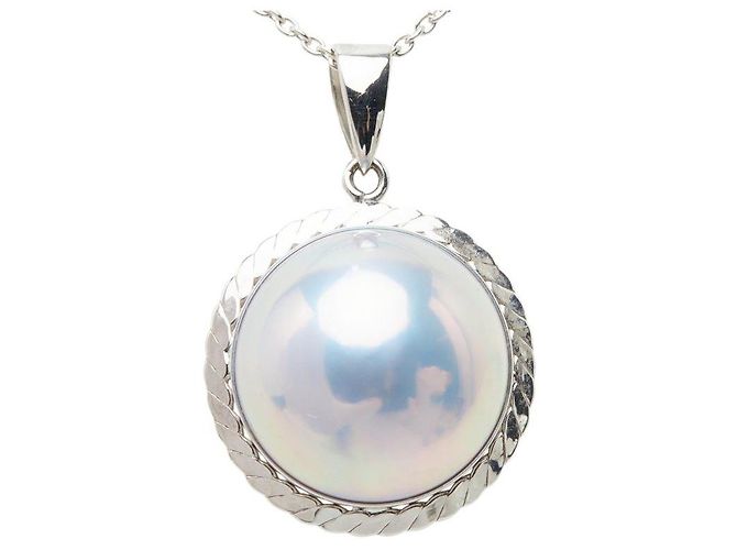 Collana con pendente TASAKI Mabe Pearl Au750 - vista 3