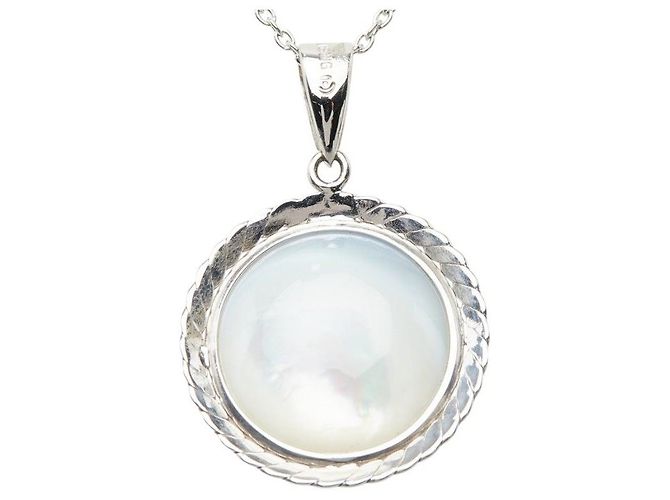Collana con pendente TASAKI Mabe Pearl Au750 - vista 4