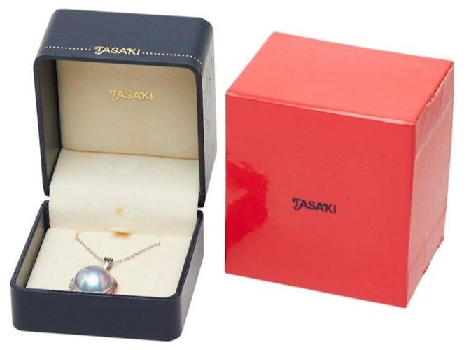 Collana con pendente TASAKI Mabe Pearl Au750 - vista 7