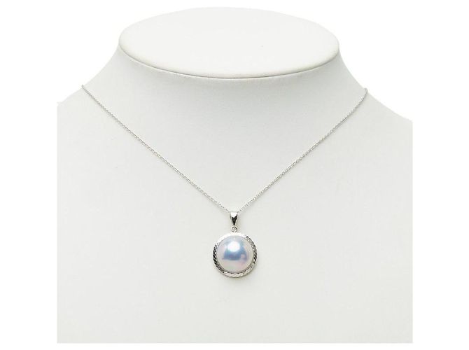 Collana con pendente TASAKI Mabe Pearl Au750 - vista 8