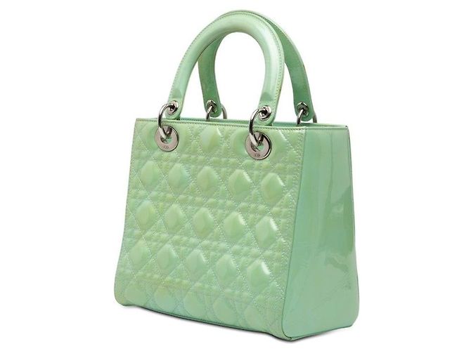 Christian Dior Lady Dior Medium Handtasche 2-Way aus Lackleder - Ansicht 2
