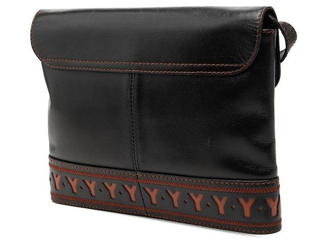 Yves Saint Laurent Borsa a tracolla in pelle Y Cut Saint Laurent - vista 2