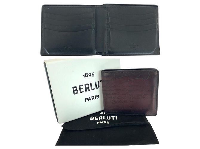 Cartera de cuero Berluti Caligraphie Scritt - vista 5