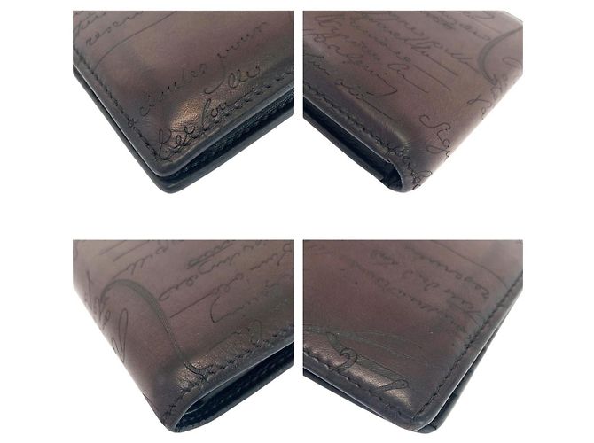 Cartera de cuero Berluti Caligraphie Scritt - vista 7