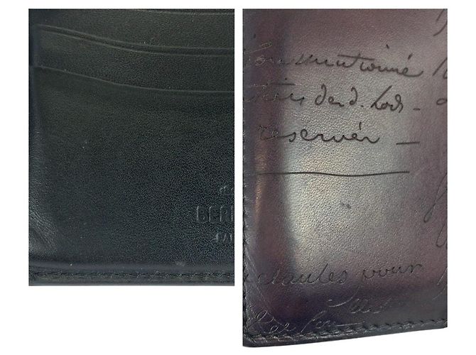 Cartera de cuero Berluti Caligraphie Scritt - vista 9